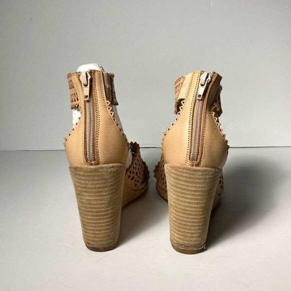 Jeffery Campbell Besante Strappy Wedges Size 7.5 - Picture 8 of 8